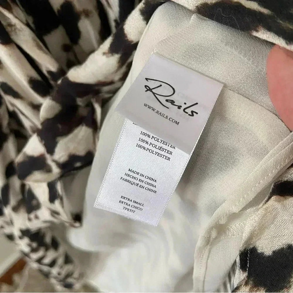 NWT Rails Tyra Midi Dress Blurred Cheetah Print size XS - Picture 6 of 14